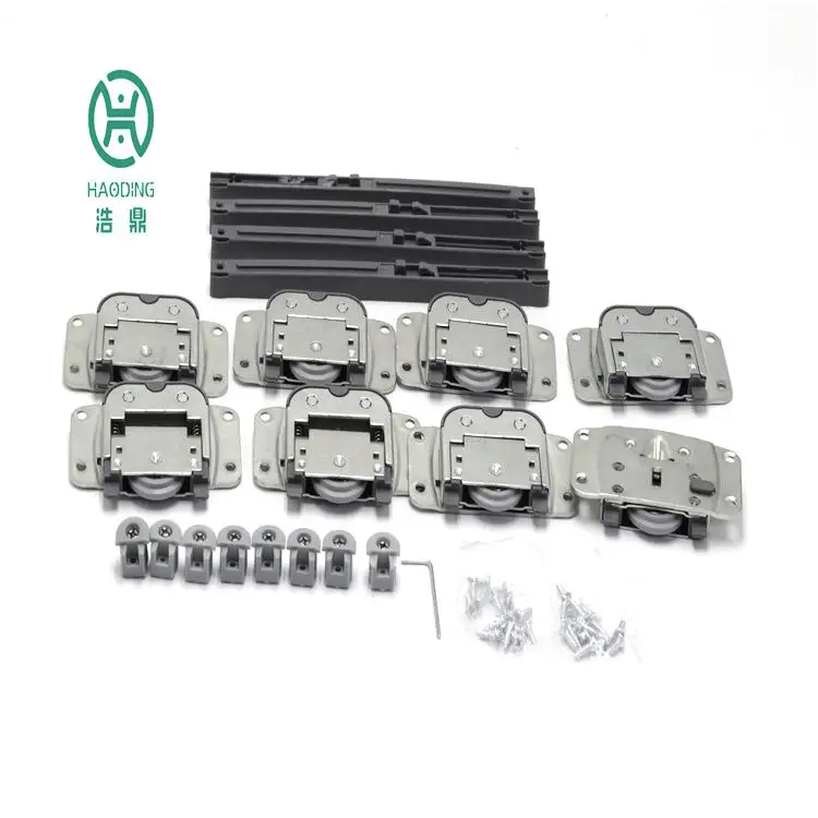 Cabinet Sliding Door Wheel with Soft closing Rail Wardrobe sliding door wheel