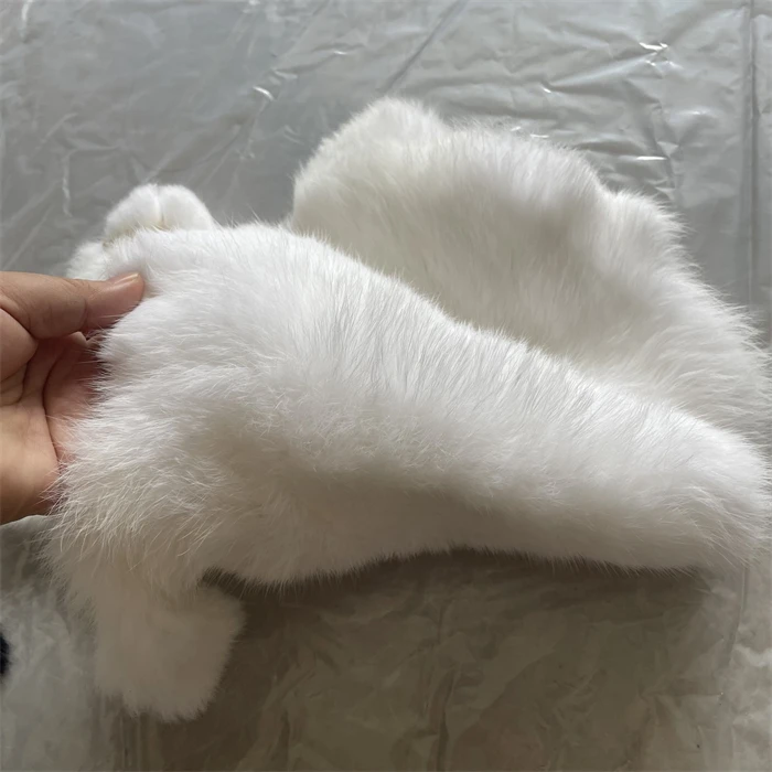 Natural Shape Origin Fur Plate Real Rex Rabbit Pelt Plates