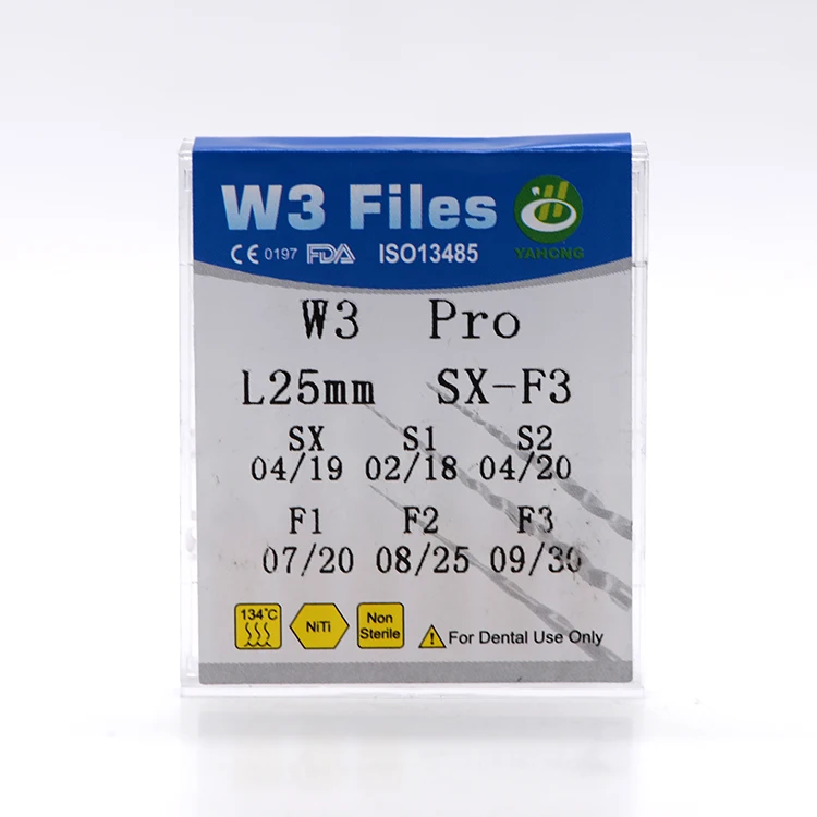 W3 dental rotary endo motor root canal flexible endodontic files