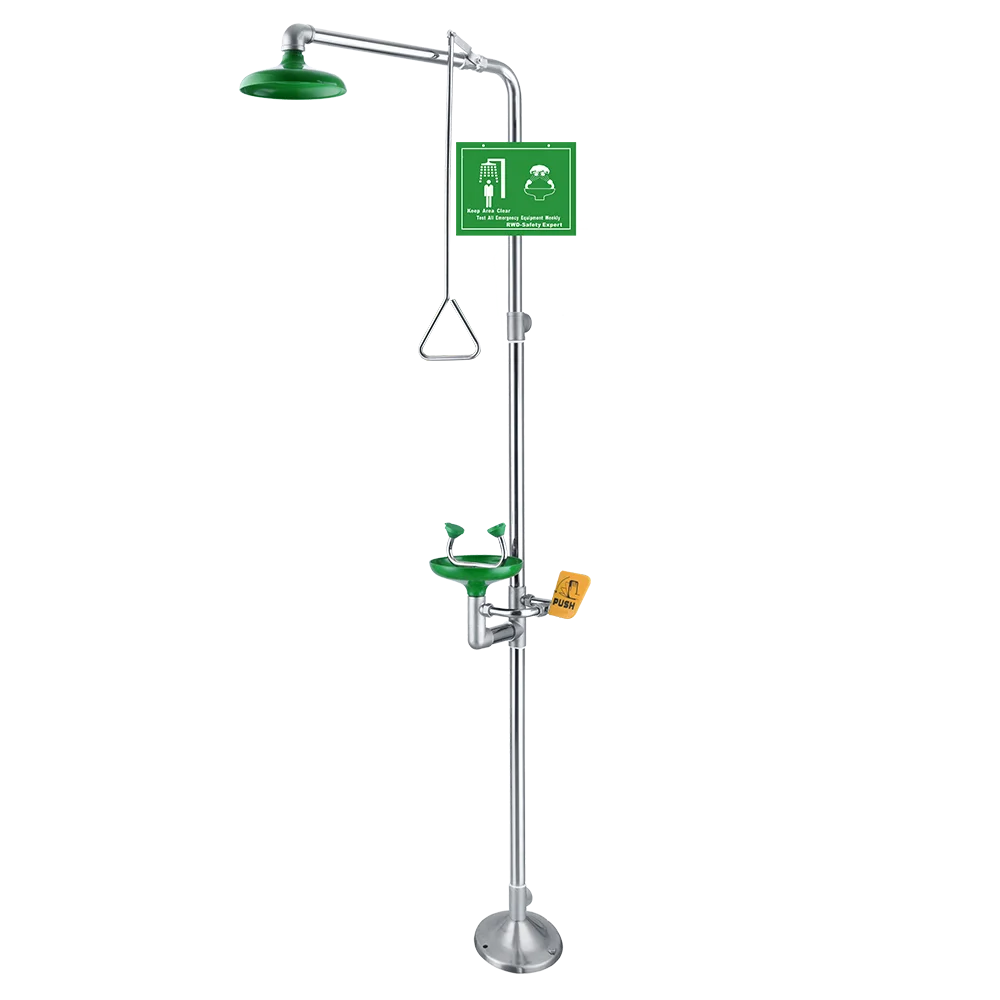Combined Safety Shower and Eye Wash Station