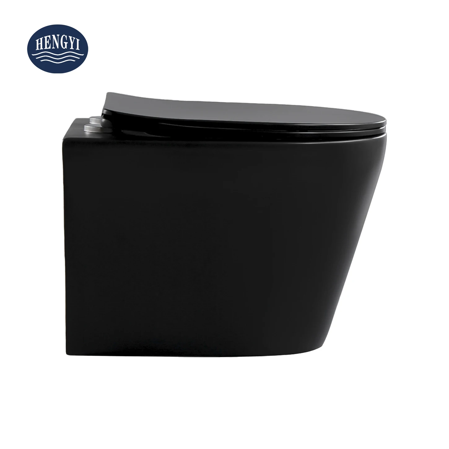 HY-3380MB Matte Black Toilets Concealed Tank Floor Mounted Water Closet Sanitary Ware Wall Hung One Piece Toilet