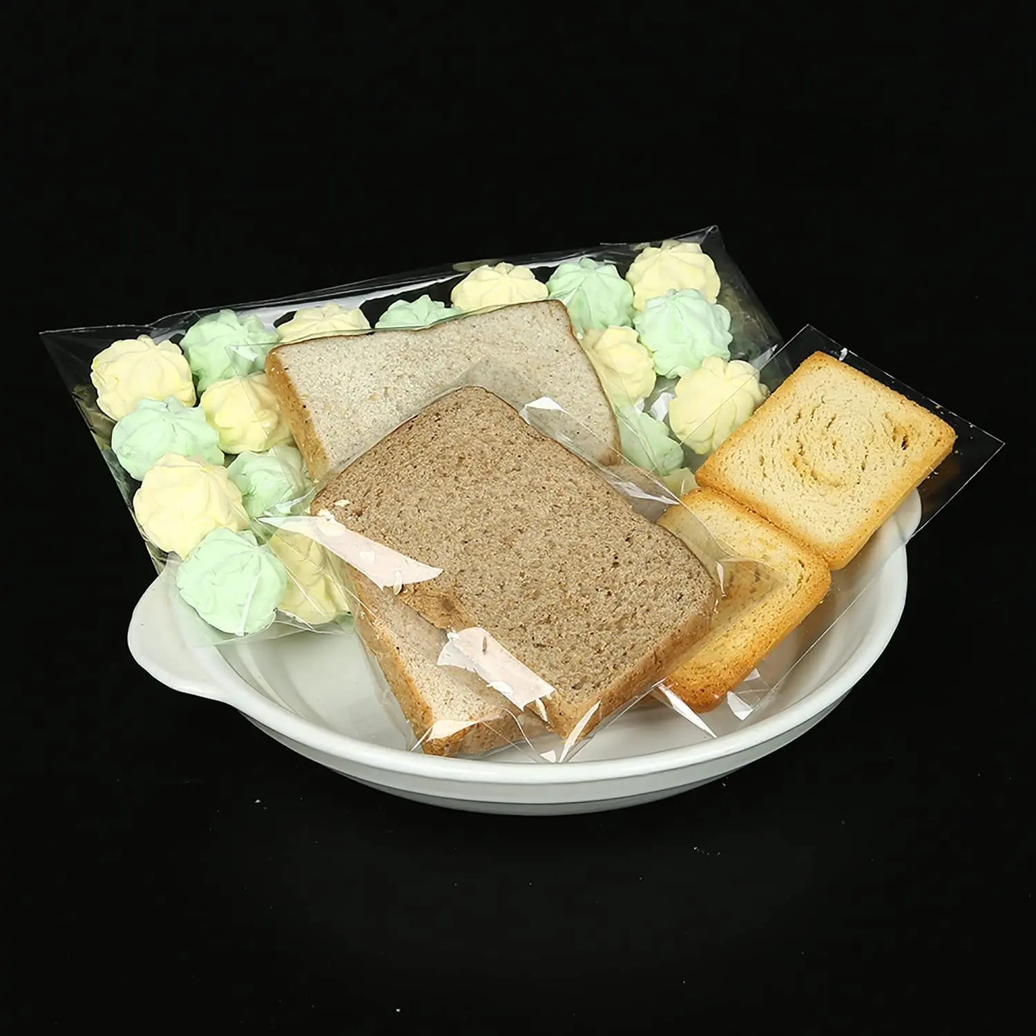 Custom Logo Resealable Glue Tape Different Size Clear BOPP Cello Cellophane Plastic Polyethylene Opp Self Adhesive Bag For Goods