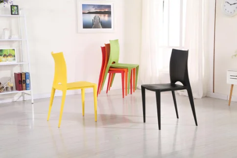  Modern Design Plastic Dinning Restaurant Stackable Dining Chairs For
