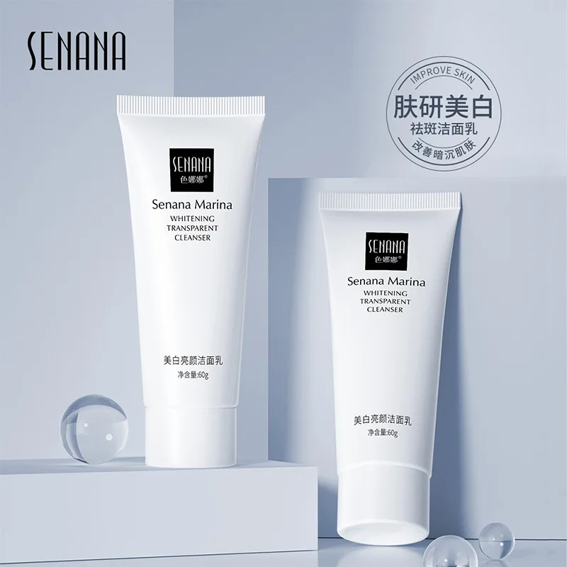 OEM SENANA private label skin care natural Niacinamide Hydrating Whitening Brightening face Cleanser