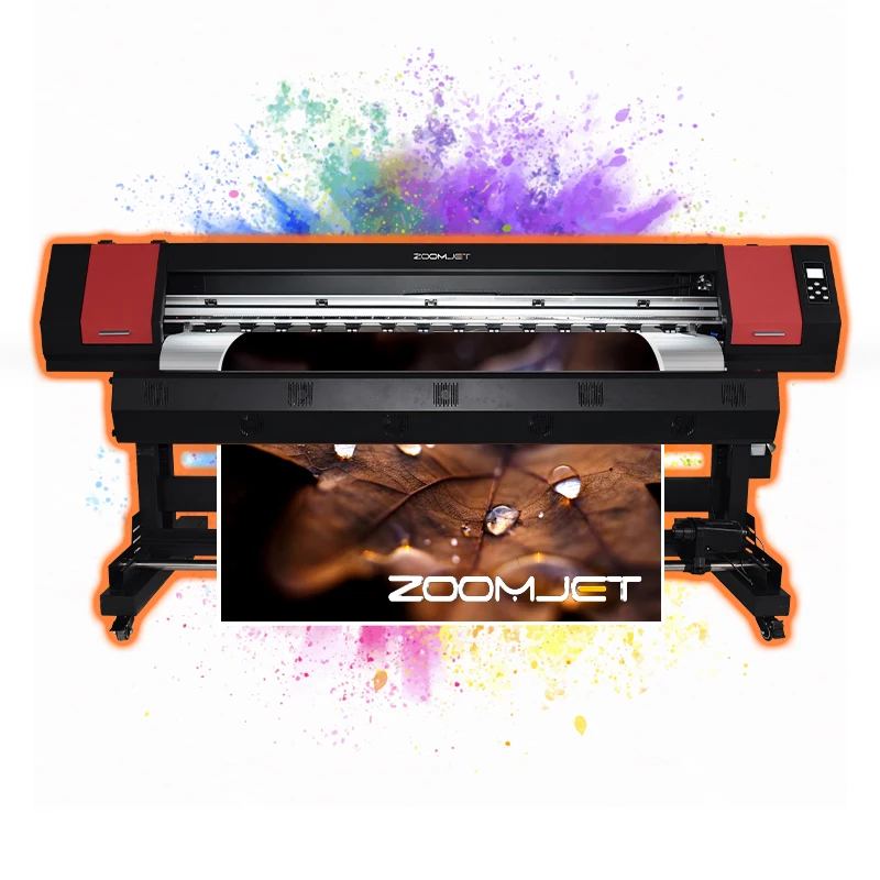 Discount Price Zoomjet Vinyl Stickers Printing Machine 1.8m 3.2m I3200 Xp600 Eco Solvent Printer China Manufacturer Supplier