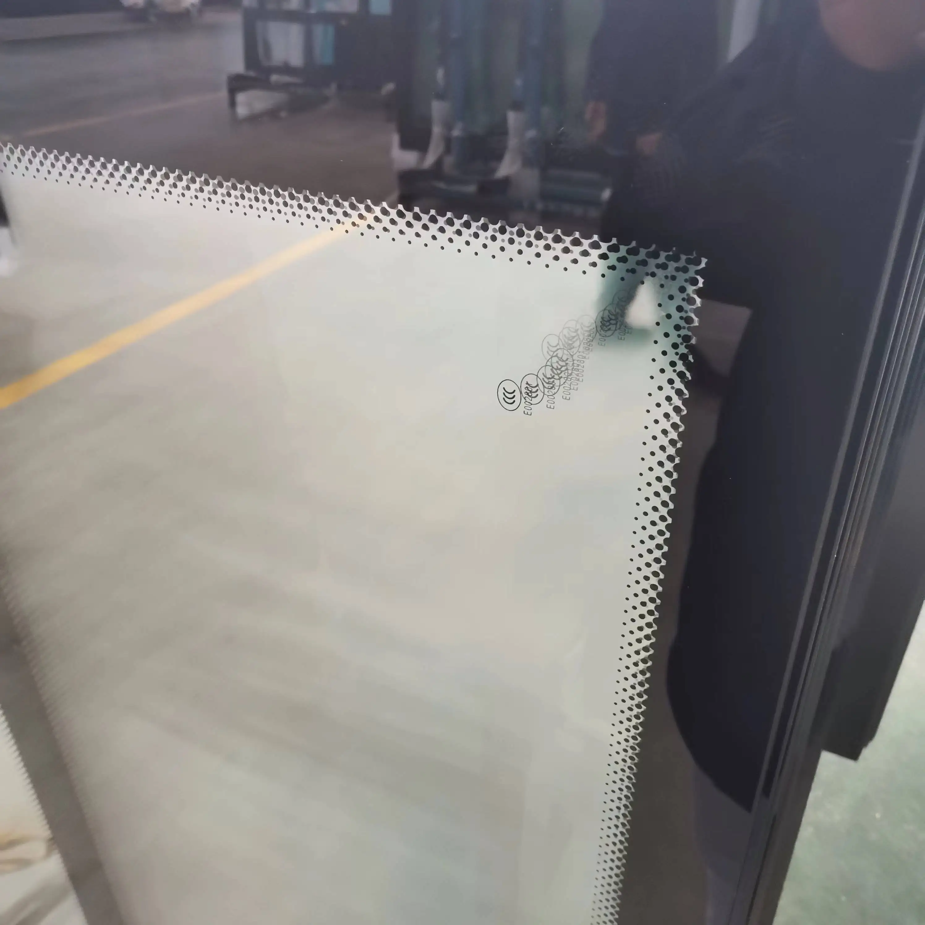 10mm Ceramic Fritted Toughened Glass Heat Soaked Test for PSD