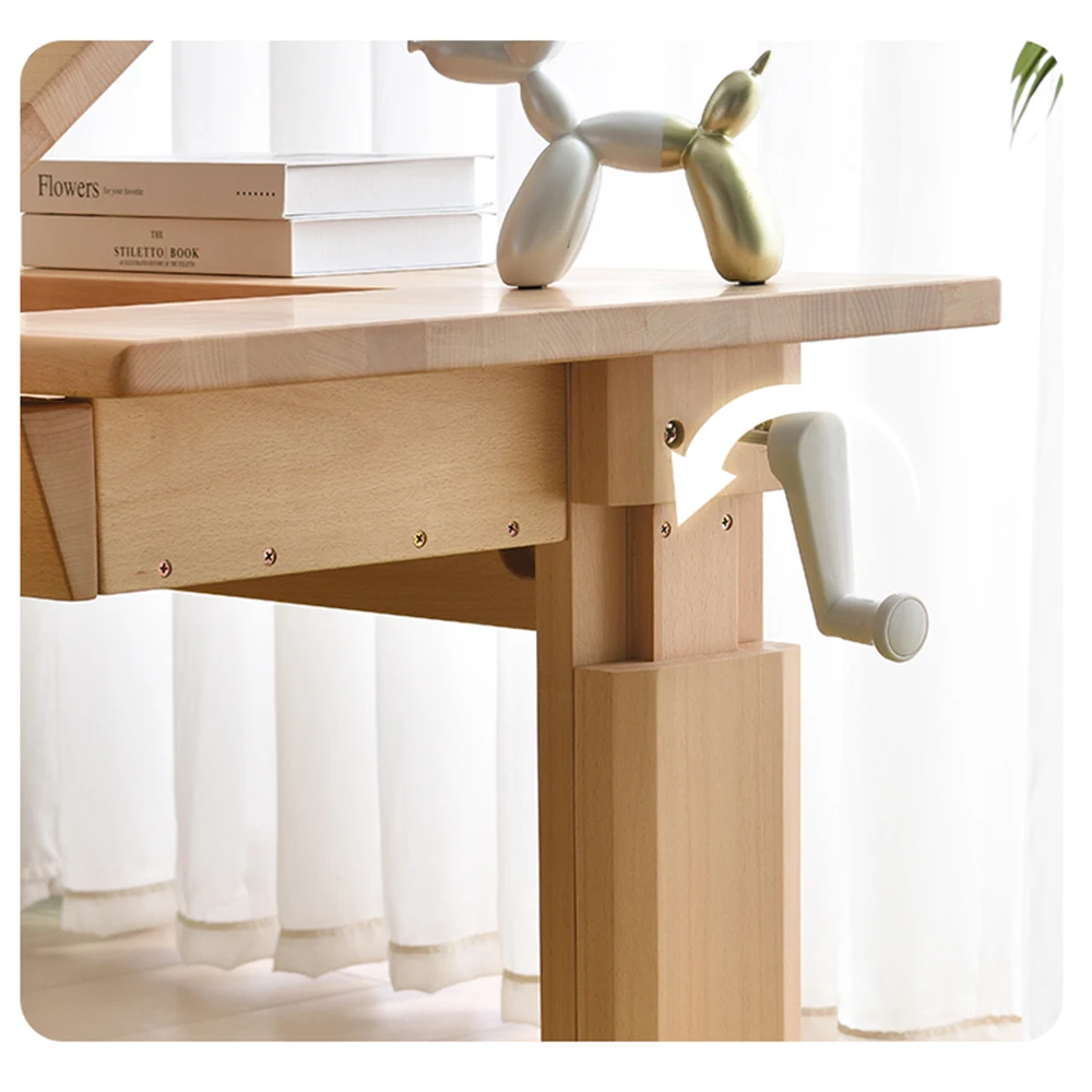 Living Room Wood Corner Dressing Table Home Office Computer Desk American Style Writing Desk Kids Study Desk Tables
