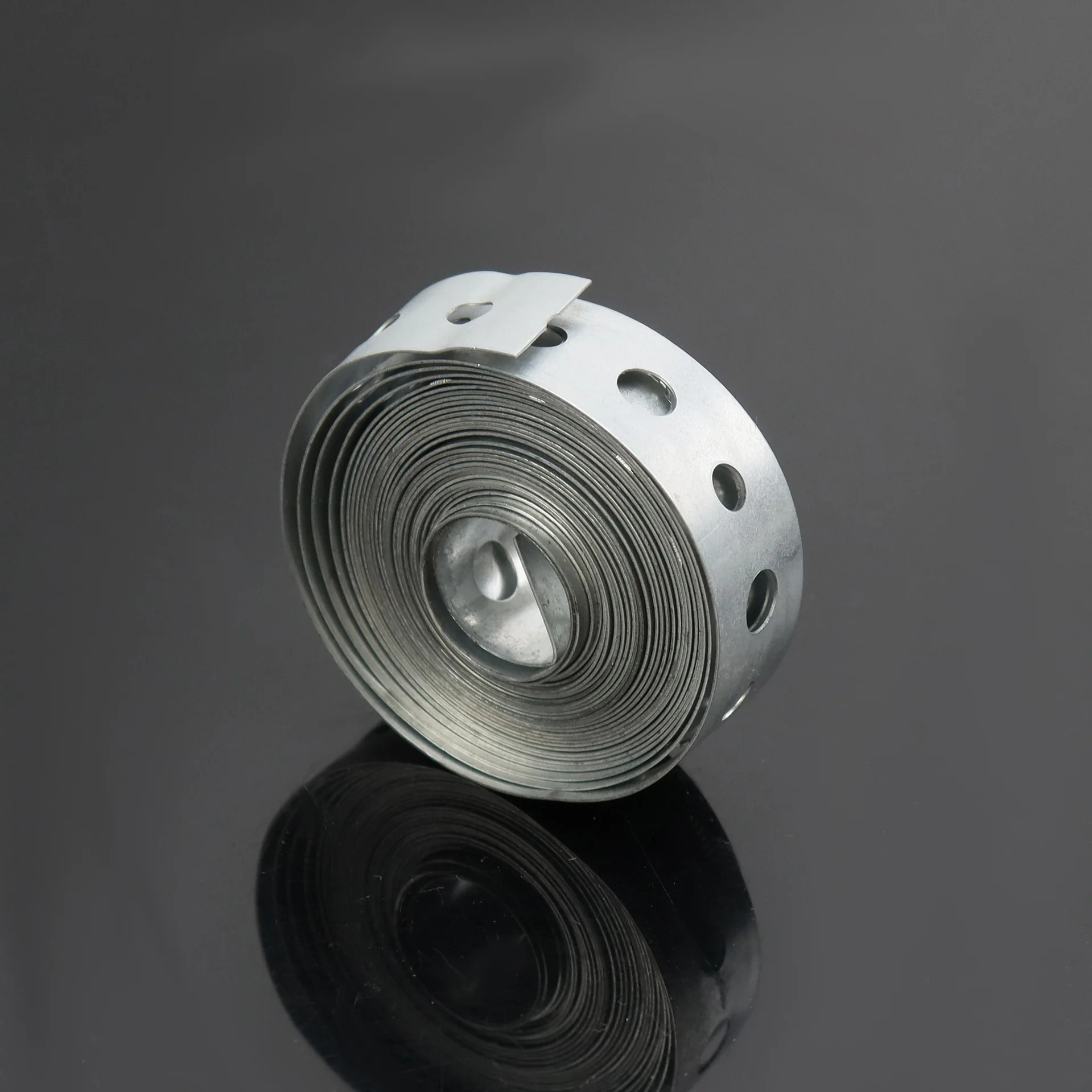 60lb Galvanized Steel Pipe Strap Perforated Metal Hanger Tension Clips Bendable Metal Strip Holes Pipe Supports Hanging Trimming