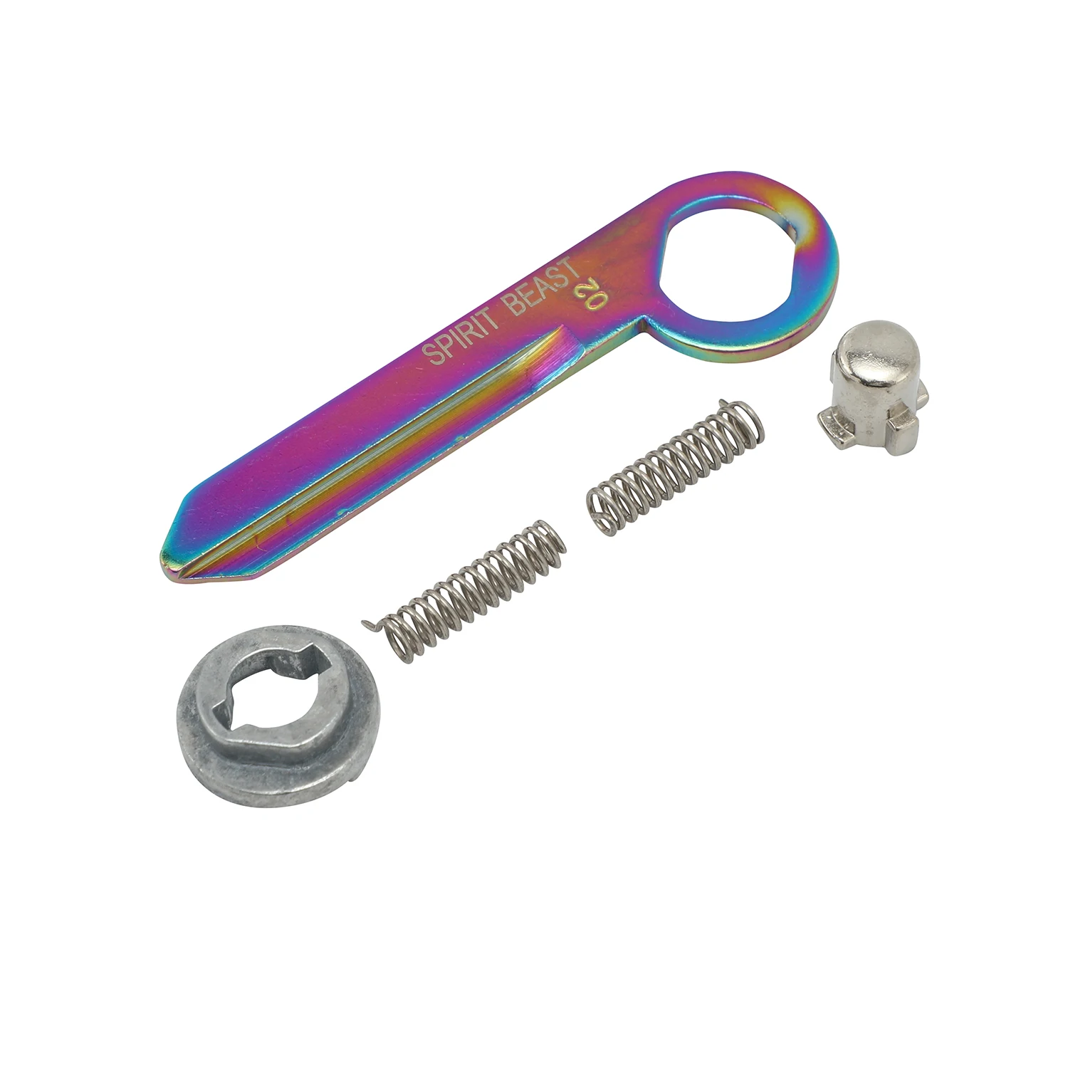 Motorcycle Key Anodized Gold Zinc Finished Steel Motorcycle Key Embryo