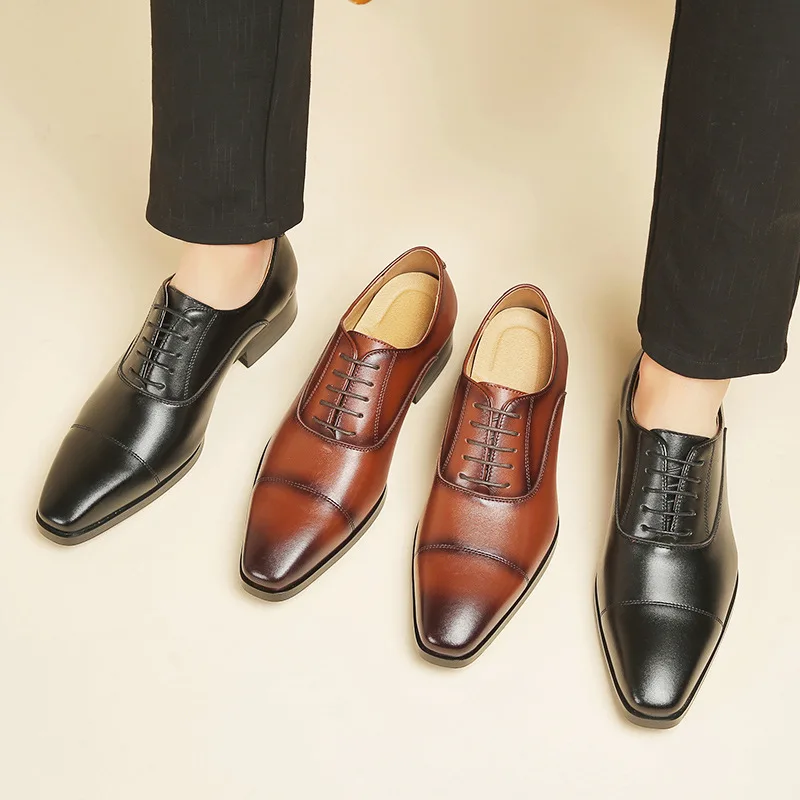 Wholesale Leather Street Shoes Leather Street Shoes Brogue Shoes For Men