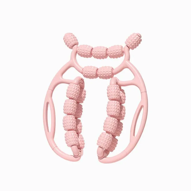 Deep Tissue Massage Roller Leg Slimming Artifact 18Rollers Massager Muscle Stretching Massage Circular Leg Clamp