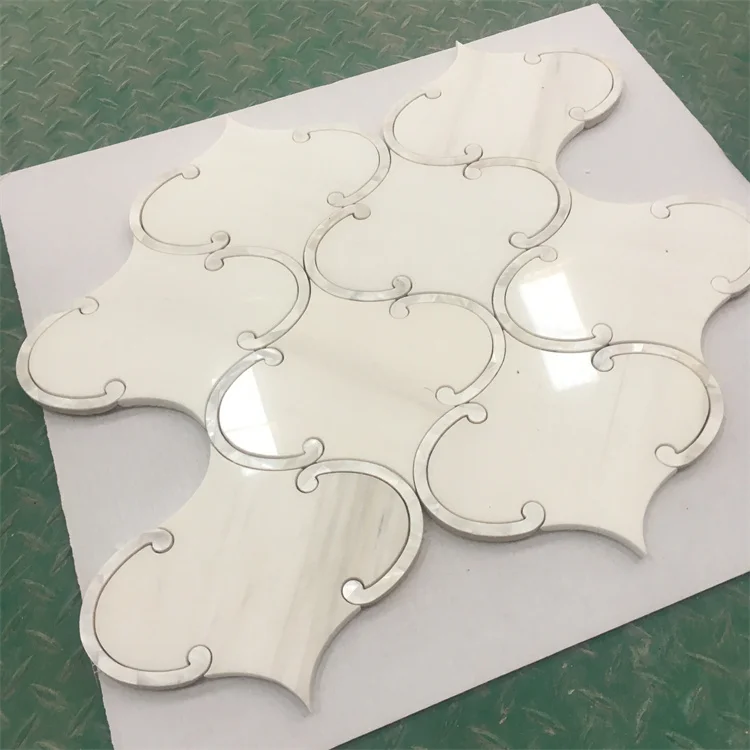 Waterjet Mix Color Flower Patterns Decoration Hotel Villa Project Wall and Floor Tiles Marble Mosaic