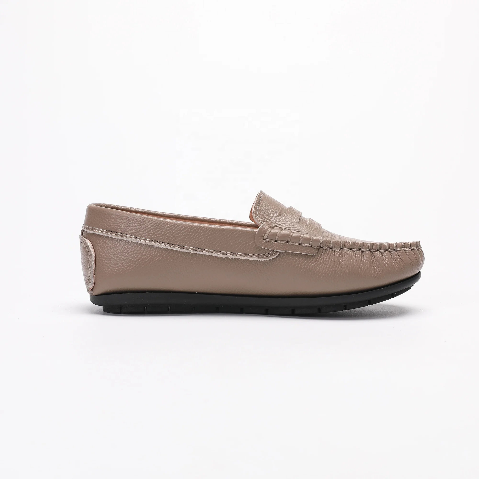 High Quality Smooth Leather Handmade Stitching Men Slip On Casual Driving Shoes Penny Moccasins Loafers for Kids