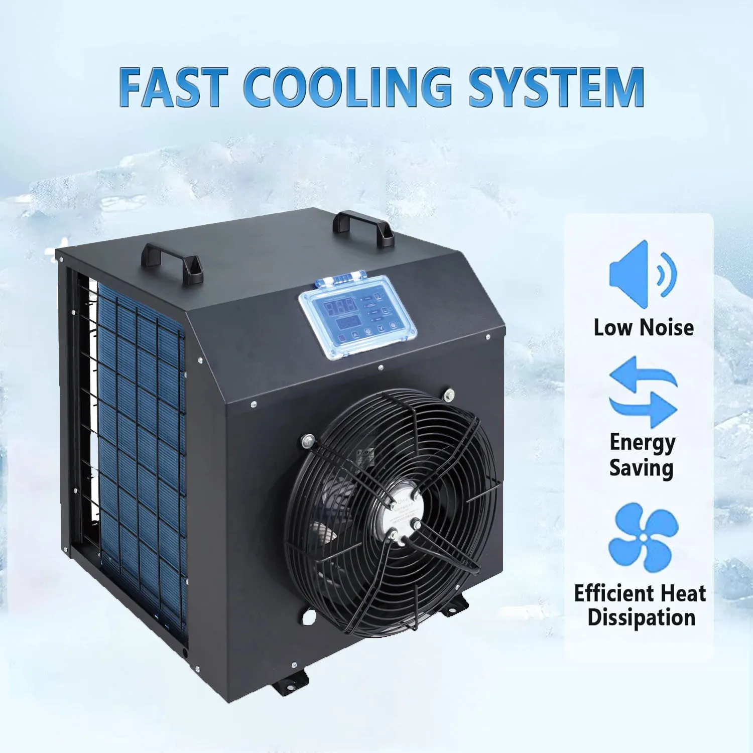FUERLE 1HP 1/2 HP Water Chiller Water Cooler Chilling Equipment with Filter and Pump Custom logo