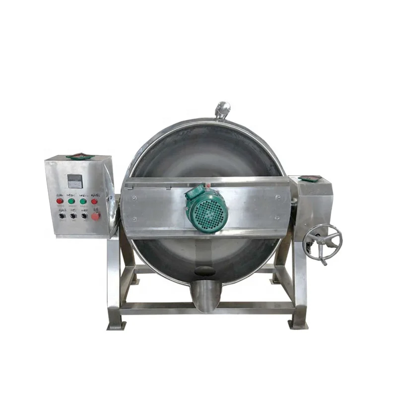 
Automatic Industrial Peanut butter processing 200l Jacketed kettle with mixer 