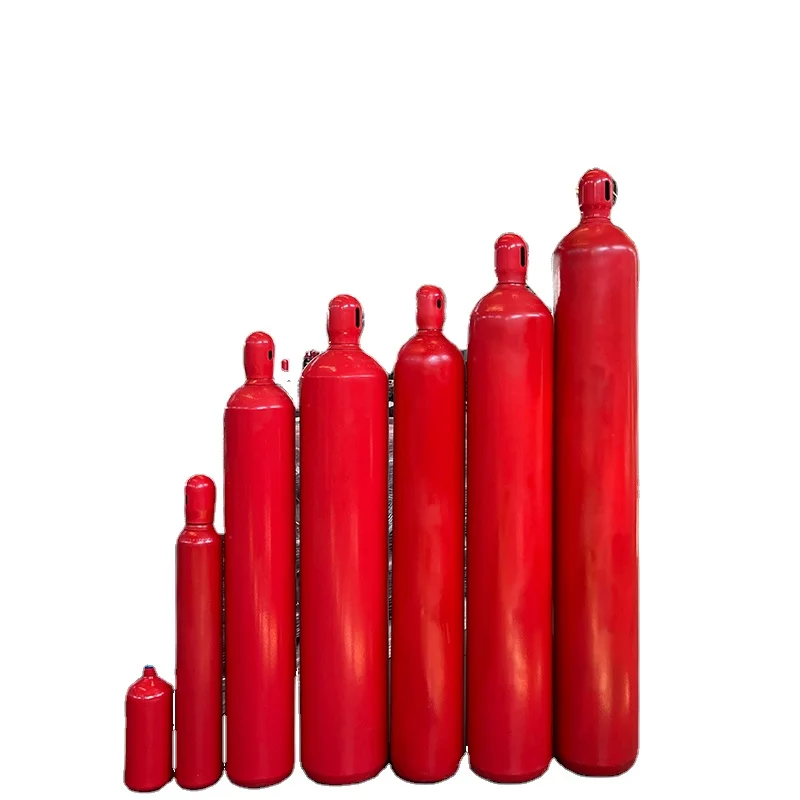 High-Pressure 45KG/68L CO2 Gas Cylinder Steel Fire Extinguisher Cylinder for Fire Fighting System Tested to 300bar 5kg Weight