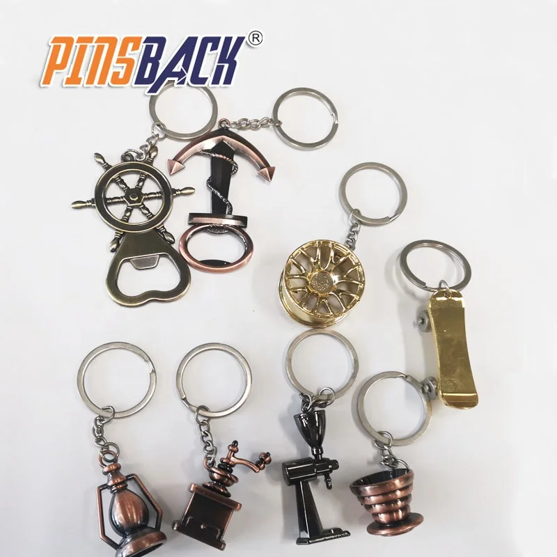 Wholesale  Personal Car Metal Key Chains All Type of Key Chain  Logo 3D Model Key Ring