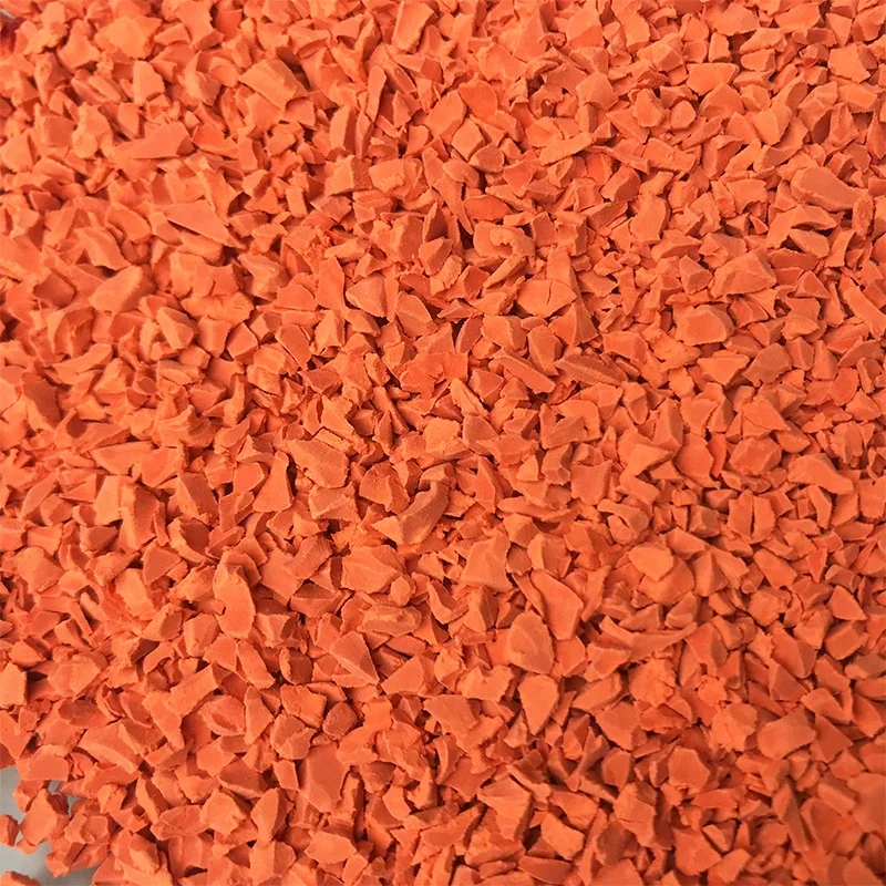 Factory colored epdm granules for playground surface recycled safety rubber granule for outdoor Sports field