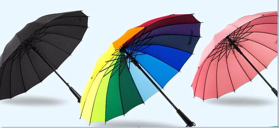 Straight Umbrella Manual Open Large Big 16 Ribs Camouflage for Promotion Gift for the Rain Long Umbrellas