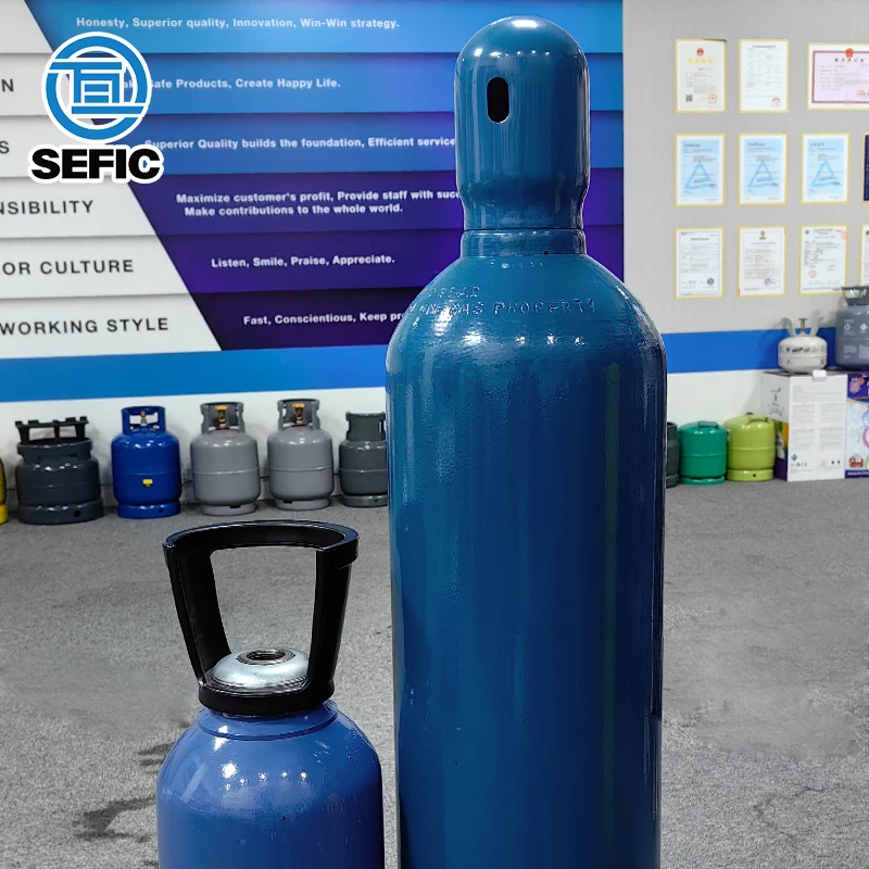 ENISO9809-1 E Size 23.6L TPED Argon Gas Cylinder With T10 Valve For Australia New Zealand Market