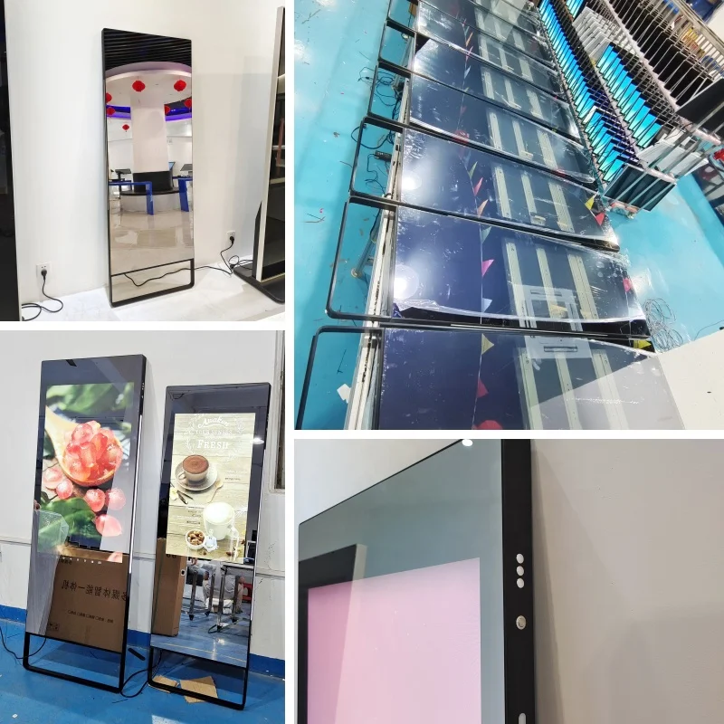 Custom Logo Fitness Teaching Mirror Smart Exercise Smart Workout Mirror Smart Mirror Touch Screen For Training