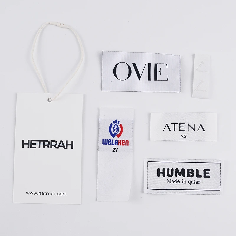 2024 Latest Style Custom Shirt Thick Cardboard Printed Logo Paper Hang Tags Swing Label For Jeans