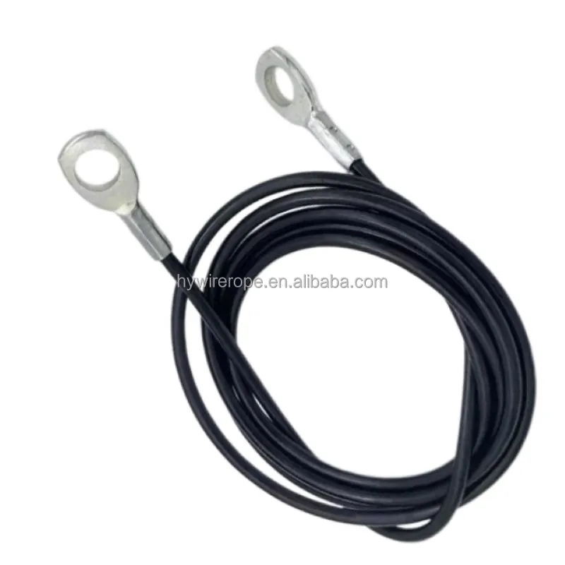 Hot Sale Gym Cable Galvanized steel cable Coating for Fitness Equipment  Damping rubber ball and terminal of Gymnasium
