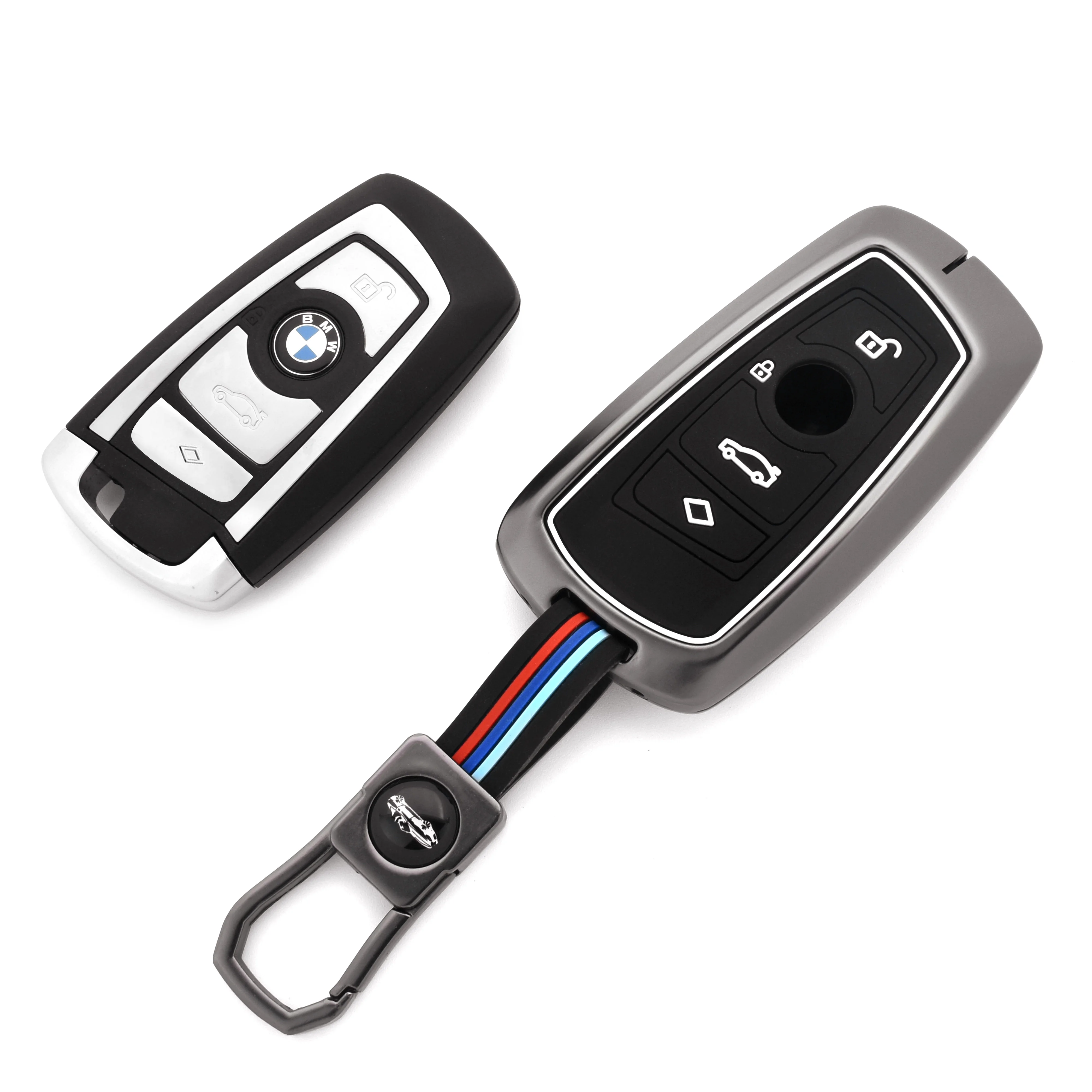 DM новый дизайн 3 4 кнопки чехол для автомобильных ключей брелка брелок Bmw X3 X5 X1 X4 X6 5 6 7 серии Аксессуары
