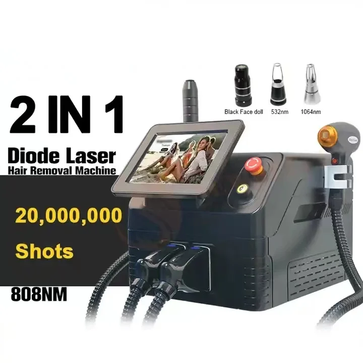 Diode 808nm laser remover professional titanium permanent picosecond pic laser hair tattoo removal machine price eyebrow washing