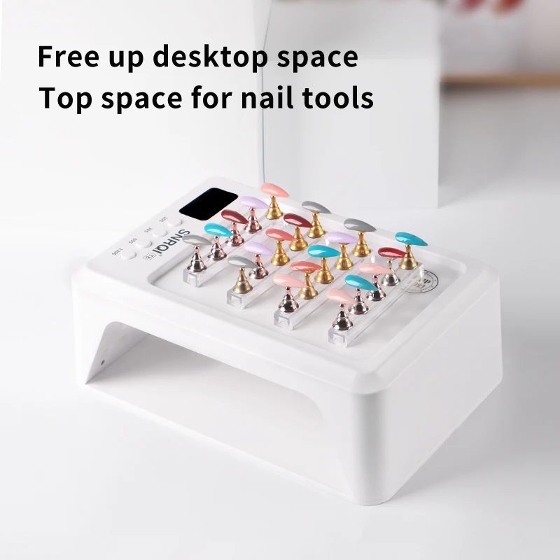 UV LED Nail Dryer 72W Gel Polish UV Lamp Set with 60 Beads Autor Sensor and 4 Timers LCD Display for Double Hands