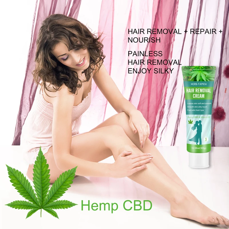 
HEBIQUAN Natural Quick Legs Permanent Armpit Private Parts Body Best Hair Removal Cream 