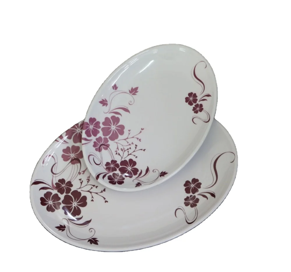 Пластиковые меламиновые овальные обеденные тарелки