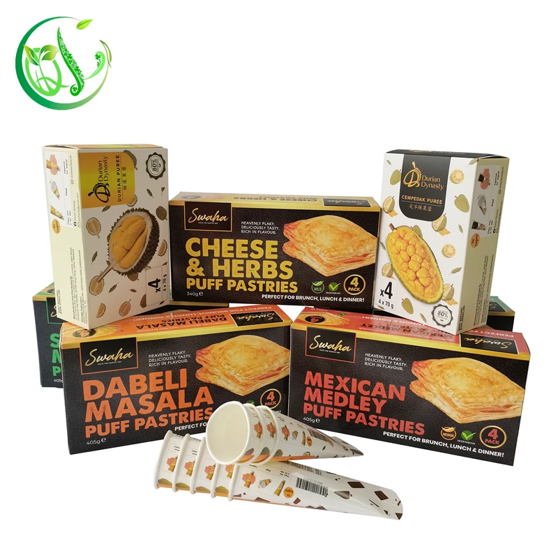 Recyclable ice cream shape candy box ice cream box digital Printing ice cream paper box