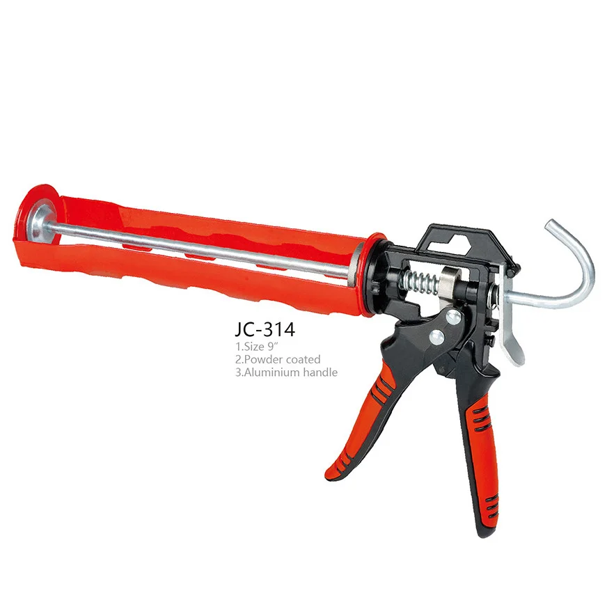 JC-206 Silicone Sealant Cylinder PNEU Gun Aluminum Handle Caulking Gun Filling Polyurethane Silicone Sealant Caulking Gun