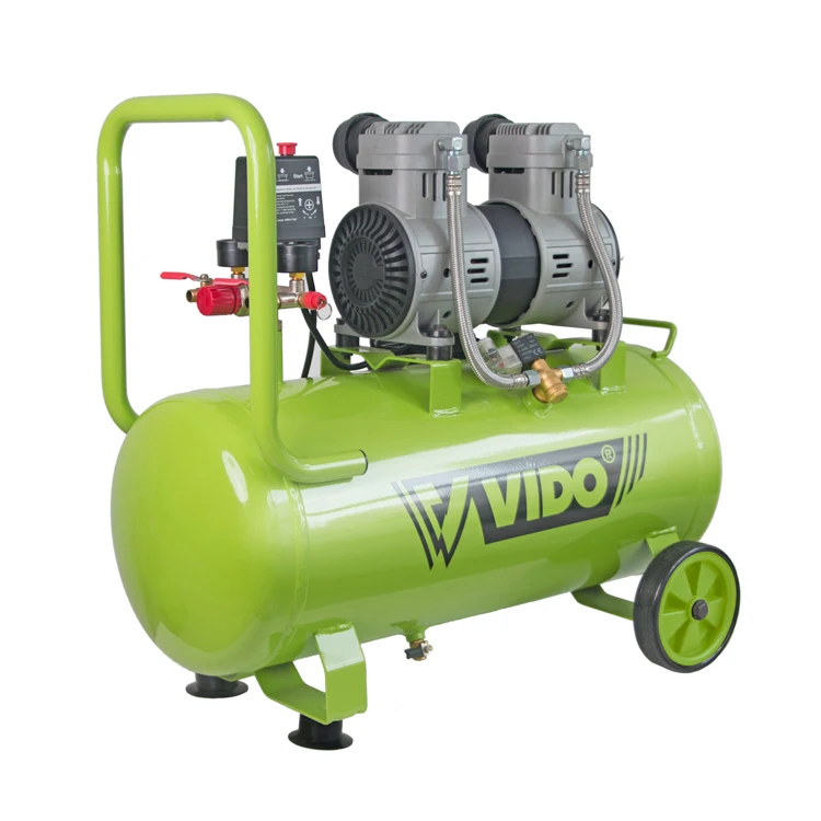 VIDO 220v 50Hz хорошая цена портативная Бесшумная краска воздушный компрессор безмасляные воздушные компрессоры машина