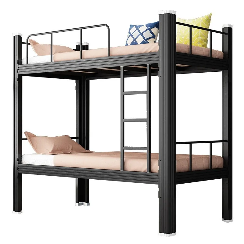 High quality double deck bed metal bunk beds loft bed with stairs