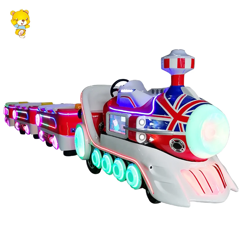 Amusement park coin operated Super Mist Spray Large Train ( 1 locomotive + 2 carriages)