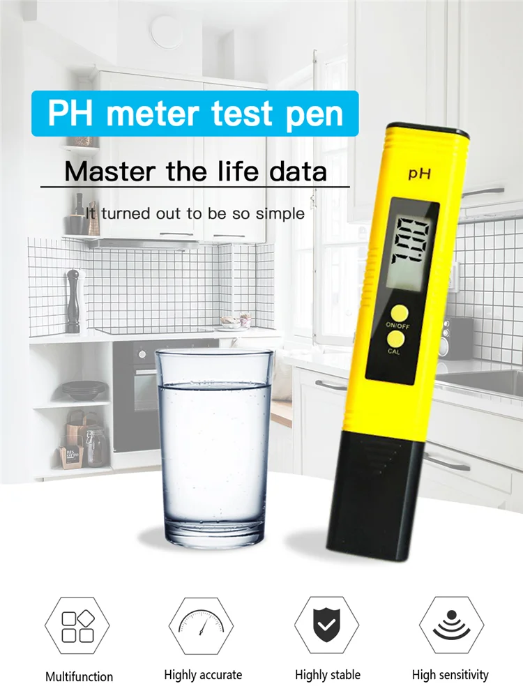 
Pocket Pen Type PH Meter Analyzer Portable LCD Display PH Tester Digital 0.0-14.0phHot sale products 