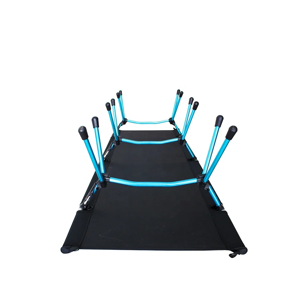 Lightweight Aluminum Folding Outdoor Portable Camping Cot Travel Ultralight Bed For Beach Hiking