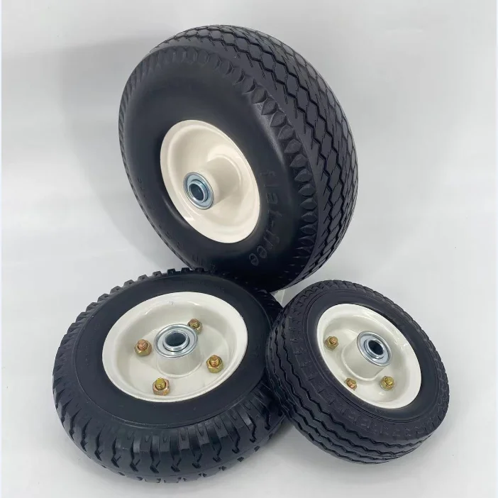 6in Sawtooth tread tire Polyurethane foam flat -free Wheels for Garden Cart/Garden Utility Wagon Cart/Wheel Barrowrrow