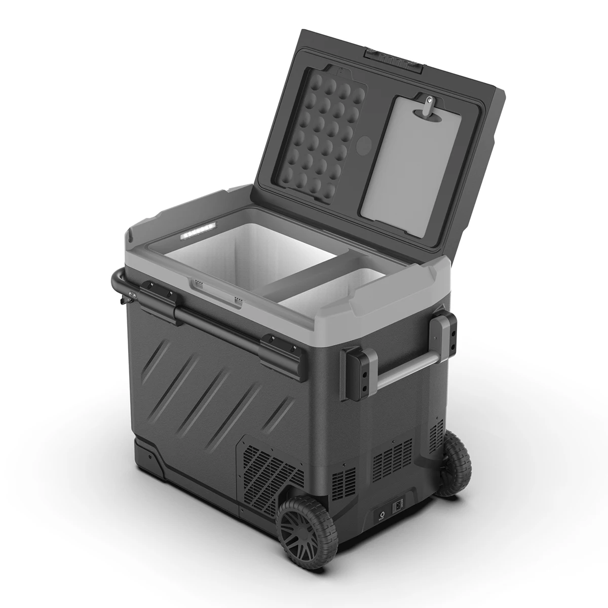 ZGW 60L Portable Fridge Freezer DC 12V/24V AC 110/240V Cooler Car Fridge Camping Refrigerator for Car & Home Use