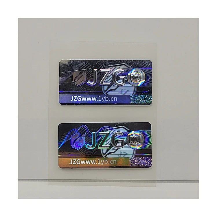 Glossy Die Cut Holographic Sticker Custom Waterproof Hologram Cutting Printed Logo Labels