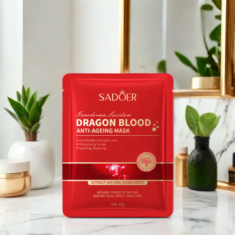 Органическая маска Ganoderma Lucidum Dragon 25 г увлажняющая для омоложения кожи ухода за лицом