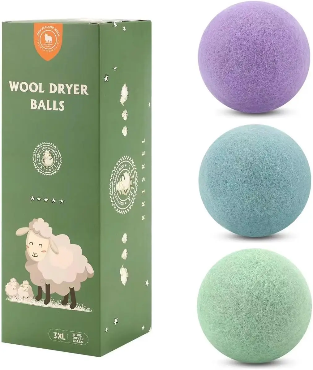 Best Selling Products 2024 New Trending in USA private label Organic Wool Dryer Balls for Laundry Washing Machine
