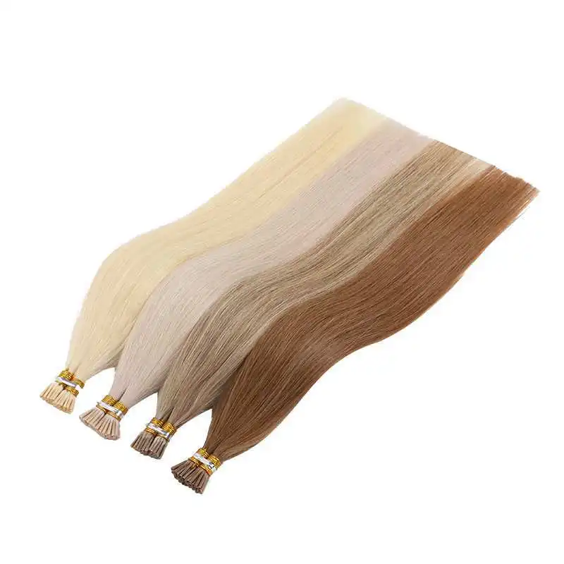 Factory Price High Quality 1g 2g stands i tip hair extensions human hair 24 inch piano Peruvian Russian salon quality rent hair