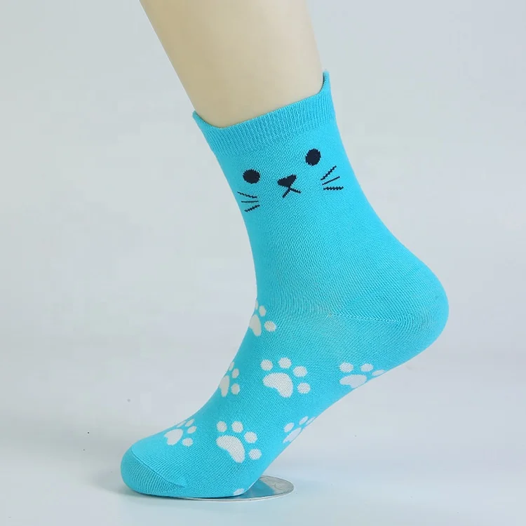 Funny Cute Cat Socks three-dimensional ear medium tube socks female cotton socks