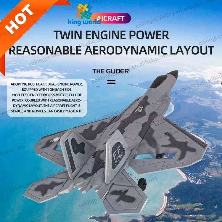 KW F22 BM08 2 Channels RTF Epp Foam Flying Jet Airplane Remote Control RC Air Plane For Sale