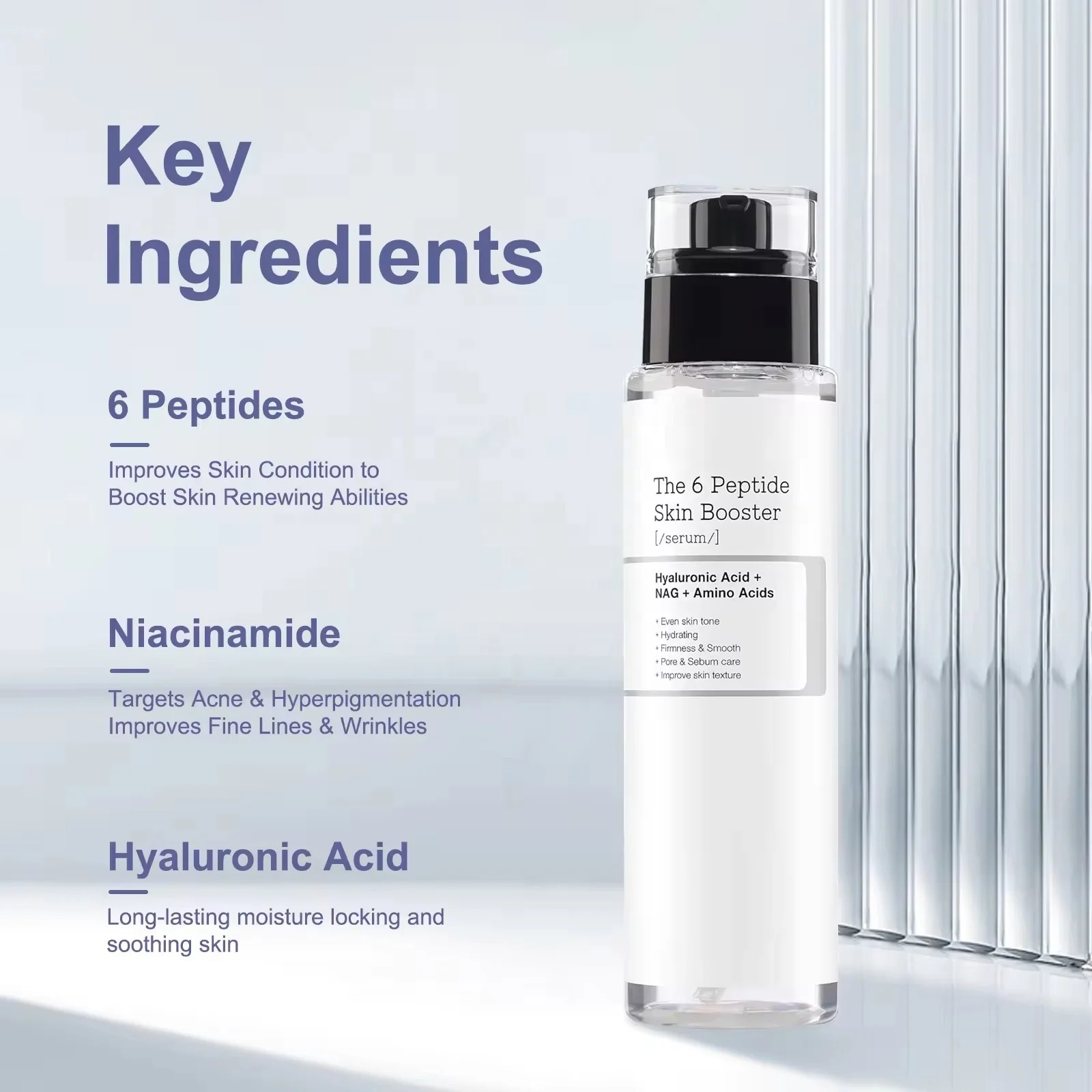 Beauty Products Face Serum 6 Peptide Skin Strengthening Essence Improve Dullness Korean Skin Care Serum