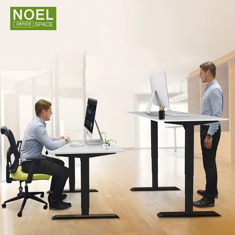 NOEL hot sell sit stand up computer office desk uplift desk height adjustable table for sot and stand