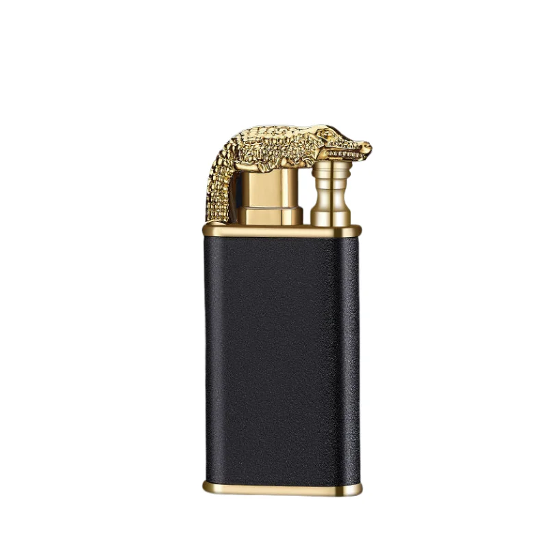 New Jet Torch Lighters Windproof Butane Gas Twin Flame Lighters Promotional Gift Metal Retro Can Be Replenished Lighters